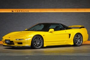 1995 Honda NSX-R Indy Yellow, Mugen exhaust