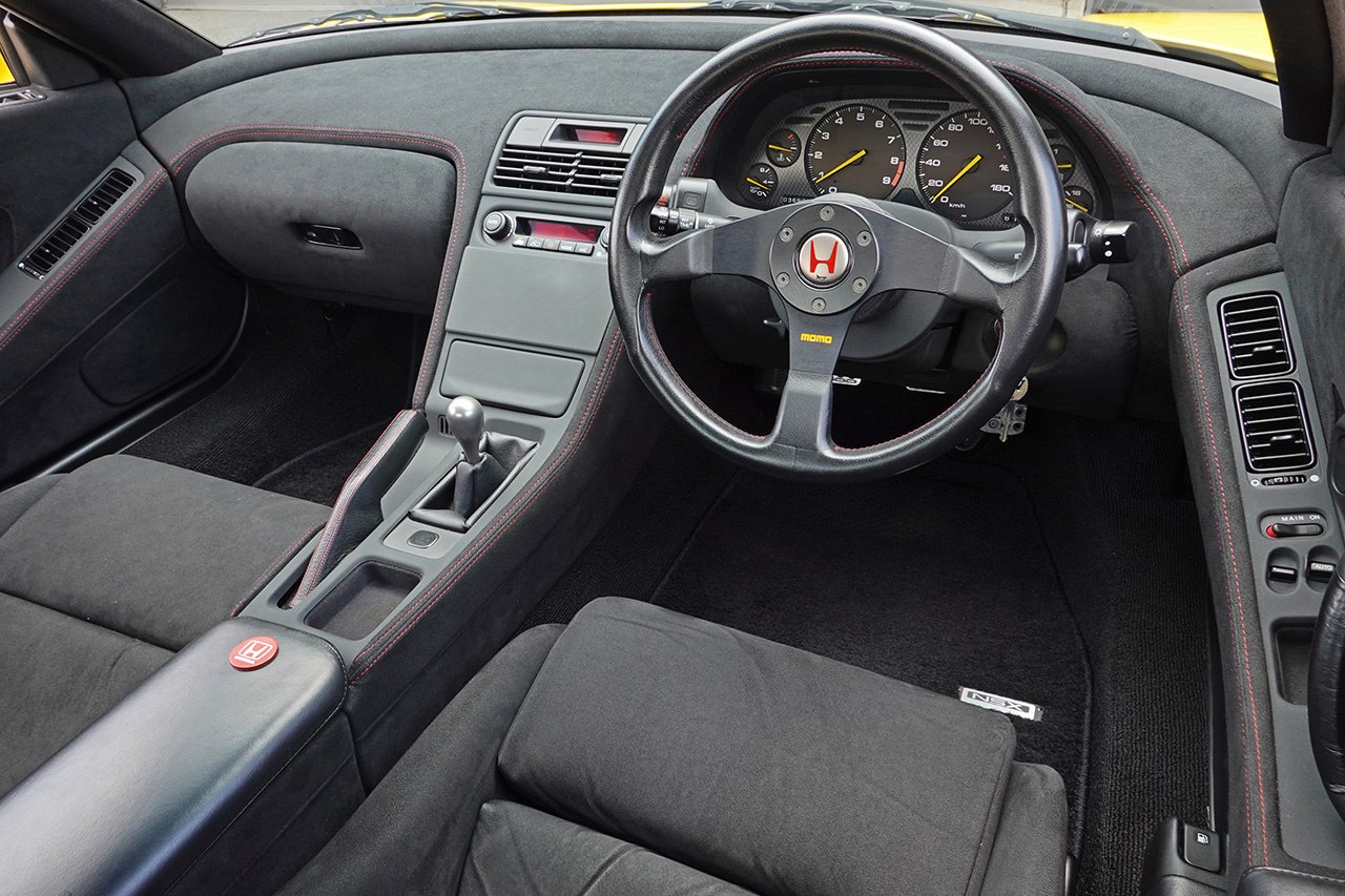 
1995 Honda NSX-R Indy Yellow, Mugen exhaust full									