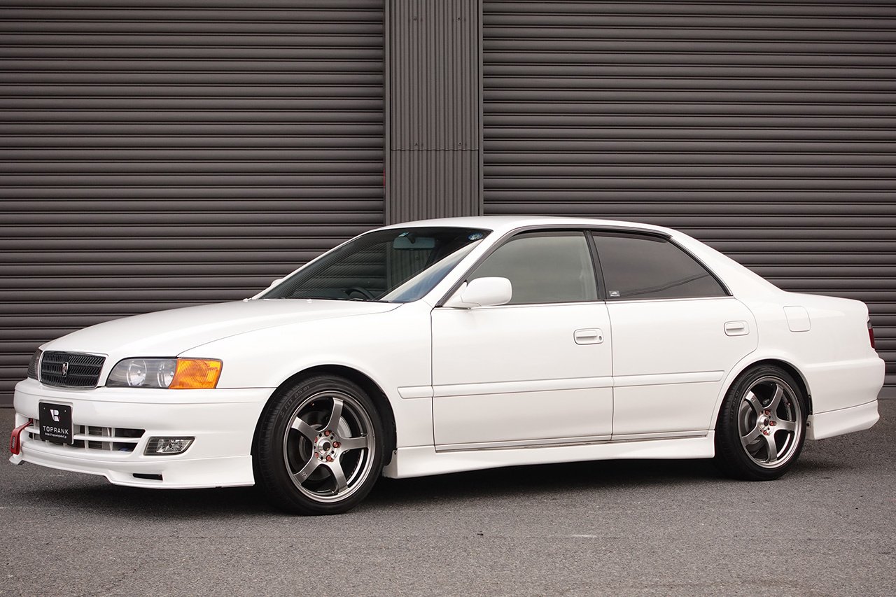 1997 Toyota CHASER JZX100 Chaser Tourer V, Toyota OEM Optional Aero, TRUST Intercooler, RAYS Gramlights 17 Inch Wheels
